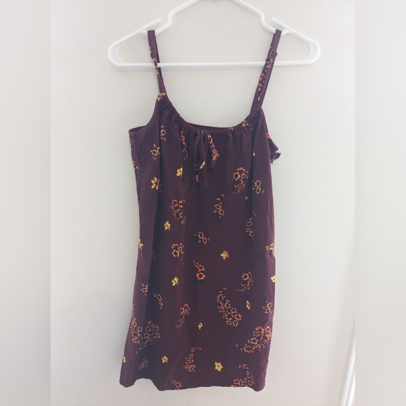 Urban Outfitters Ester Linen Tie-Front Floral Sleeveless Mini Dress Size XS - Picture 7 of 11